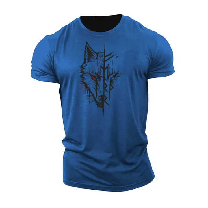 Herren T-Shirt Kurzarm Modern Nordisch