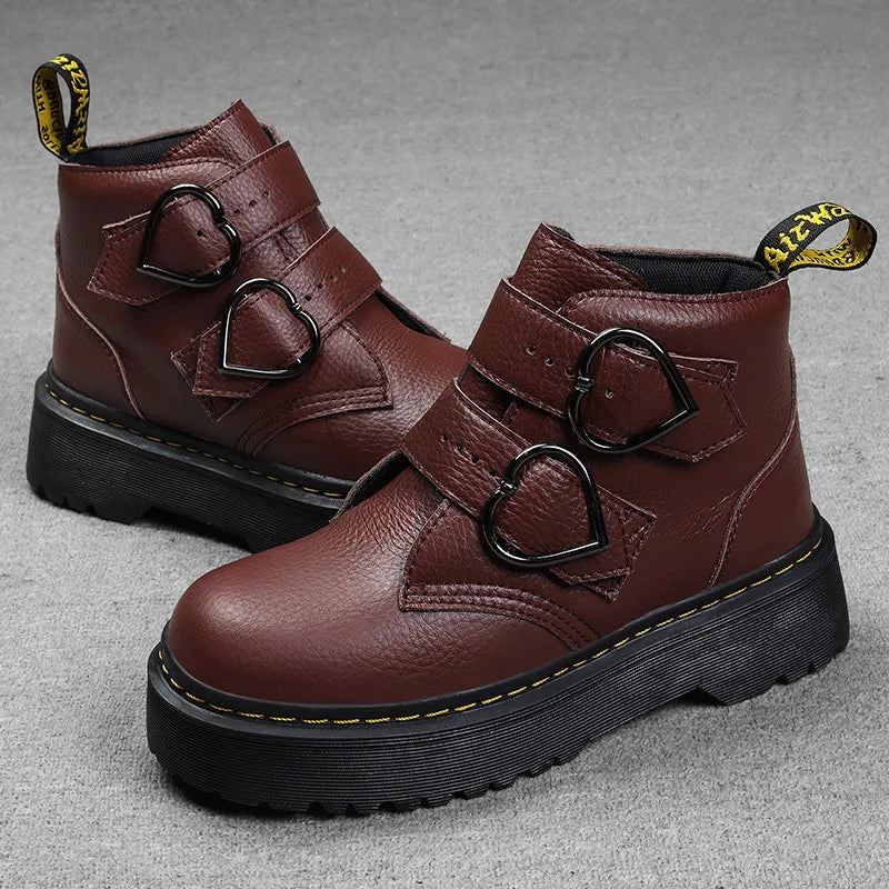 Damen Stiefeletten Dicksohlige Schuhe