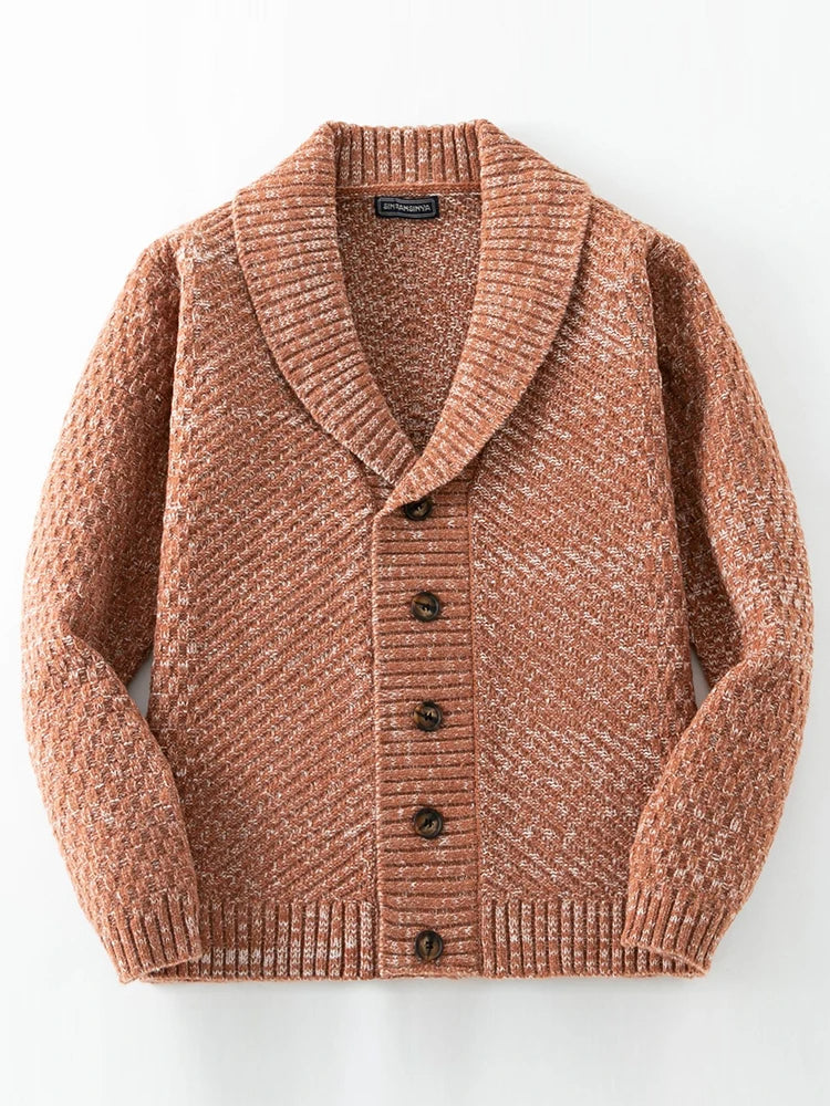 Herren Strickpullover V-Ausschnitt Retro Chic