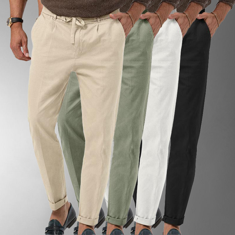 Herren Slim-Fit Cordhose mit Kordelzug