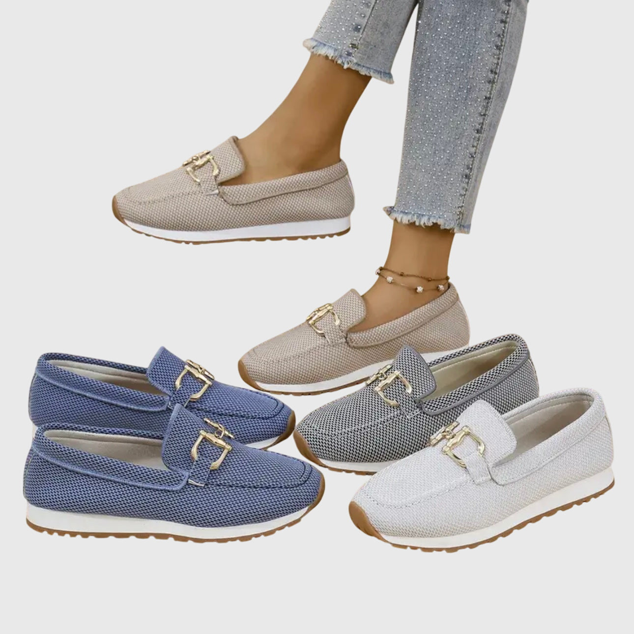 Damen Orthopädische Loafer Lässig Bequem