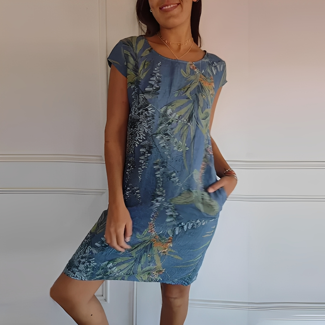 Damen Sommerkleid Elegant Kurz Schnitt