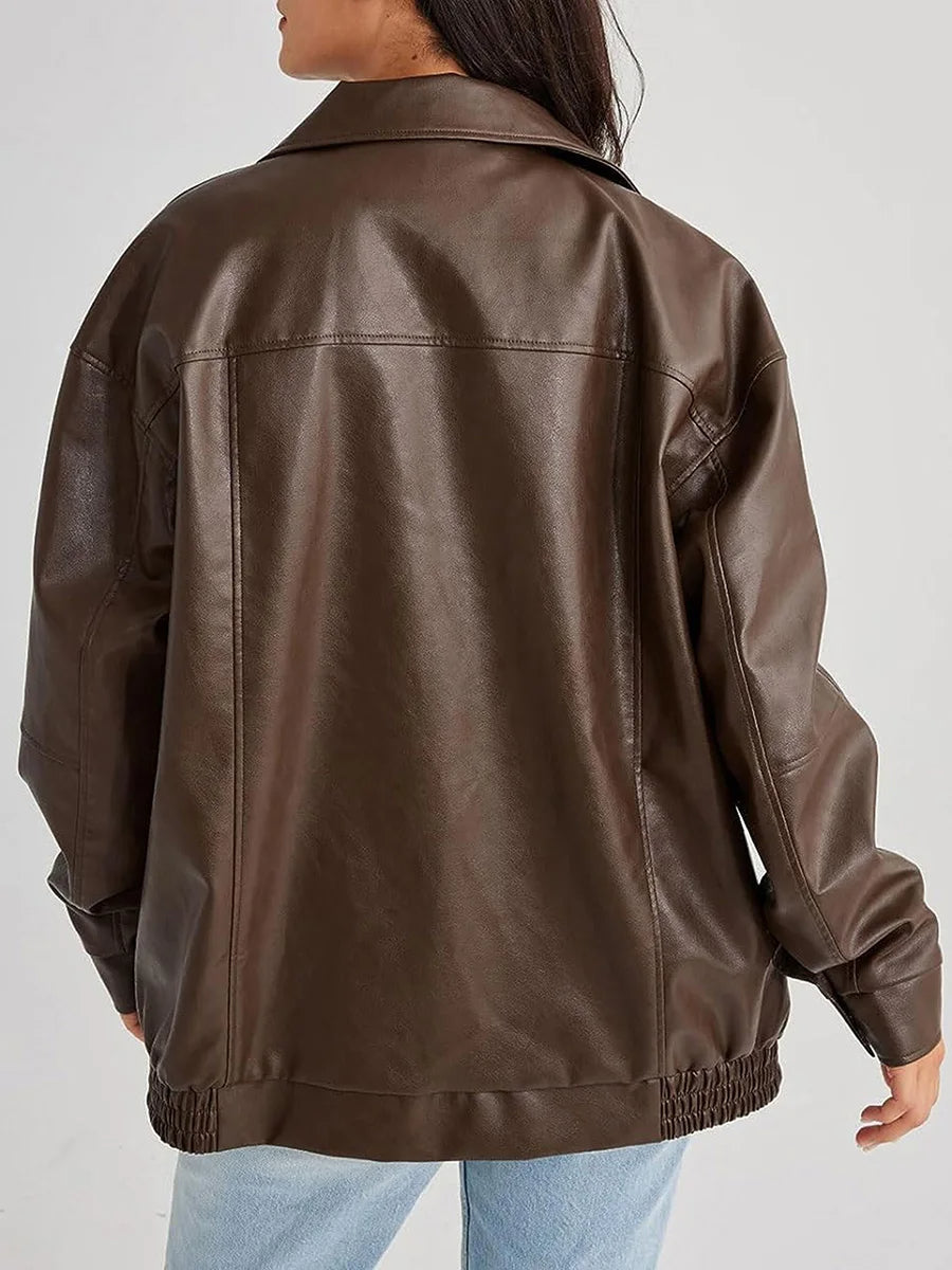 Damen Lederjacke Modisch