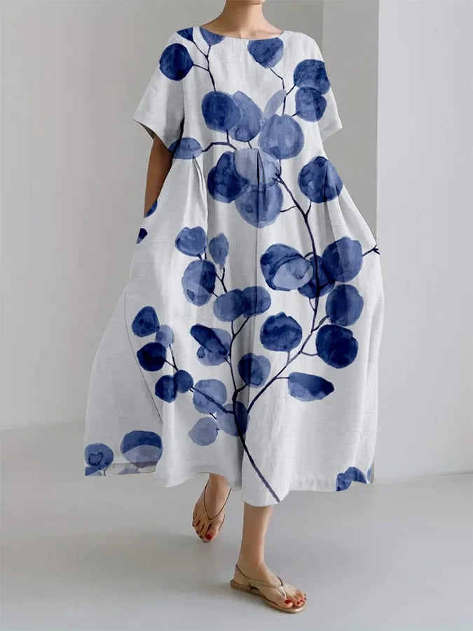 Retro Frauenkleid Sommer Blumenkleid Boho Stil - Norvielle