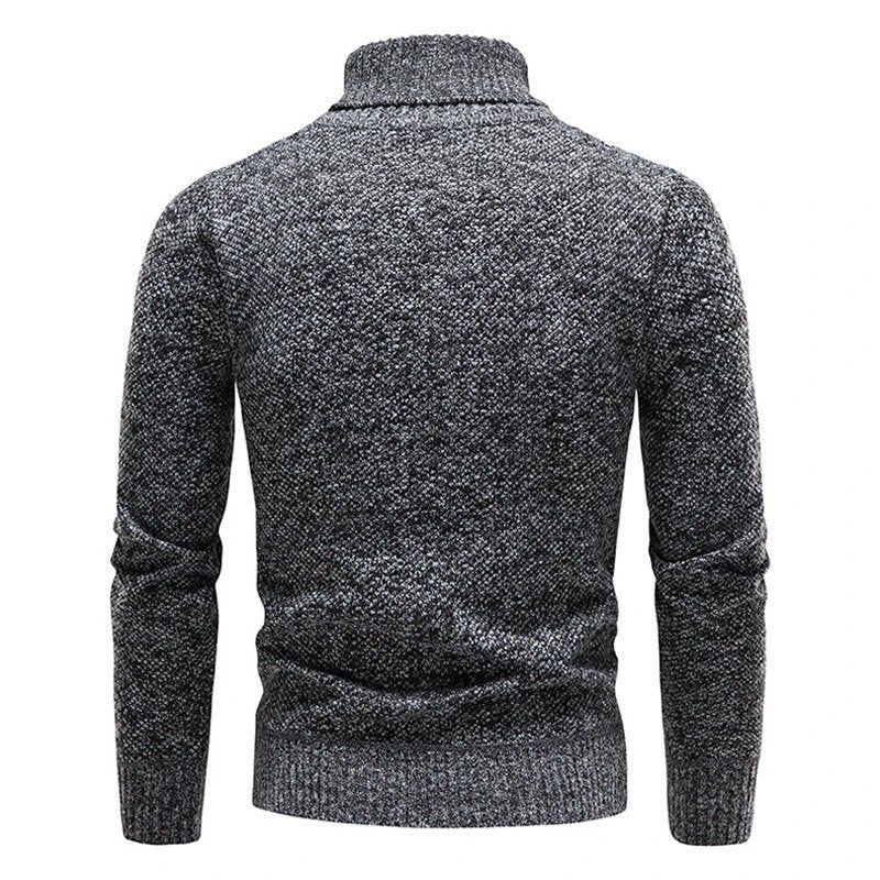 Herren Rollkragenpullover Merino-Wolle