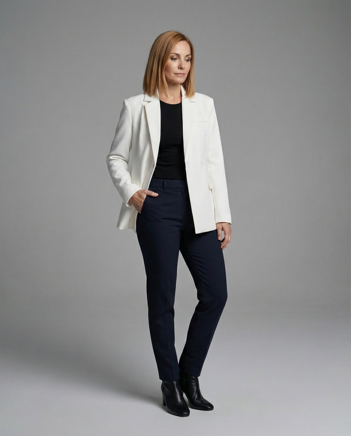 Damen Blazerjacke Asymmetrisch Modern