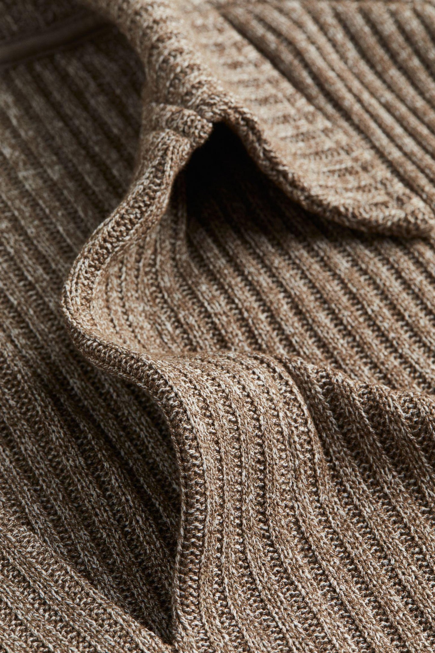 Herren Pullover Gerippt mit Kragen