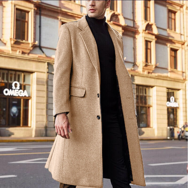 Herren Wintermantel Warm Elegant