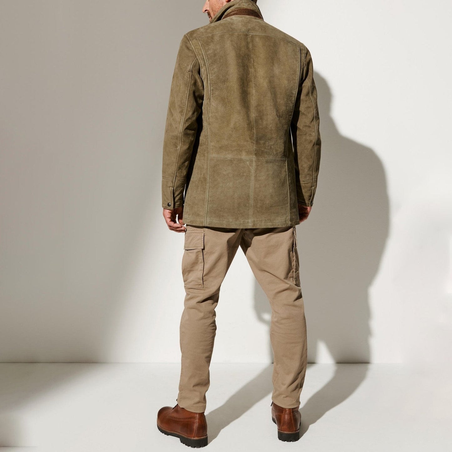 Herren Lederblazer Modern Ledermantel