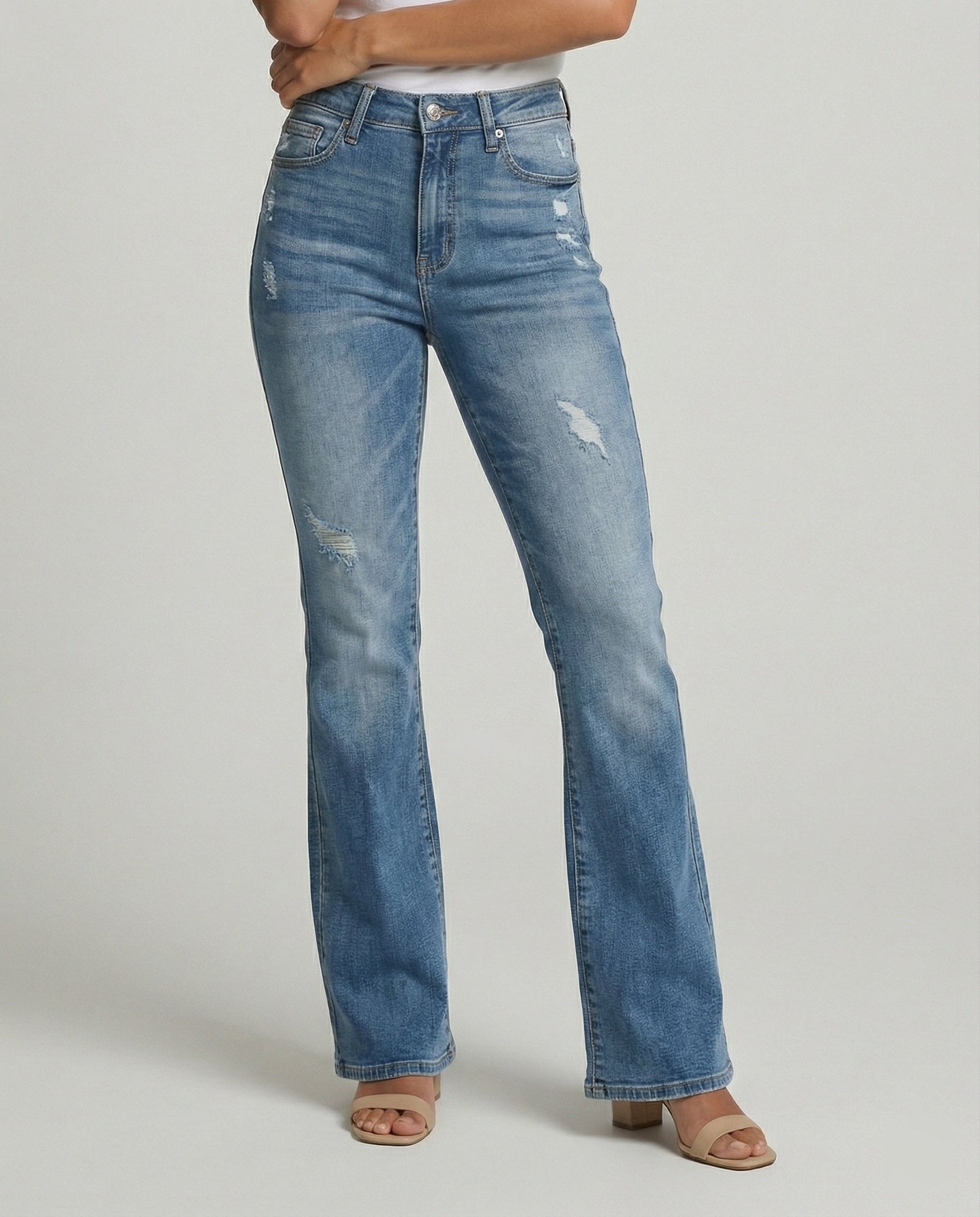 Damen Highwaist Jeans Vintage Bootcut