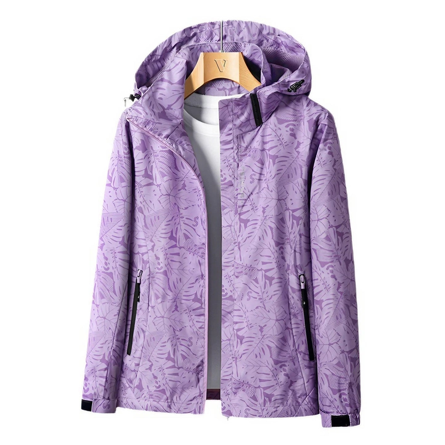Hoodie Langarm Jacke Bedruckt Trendig