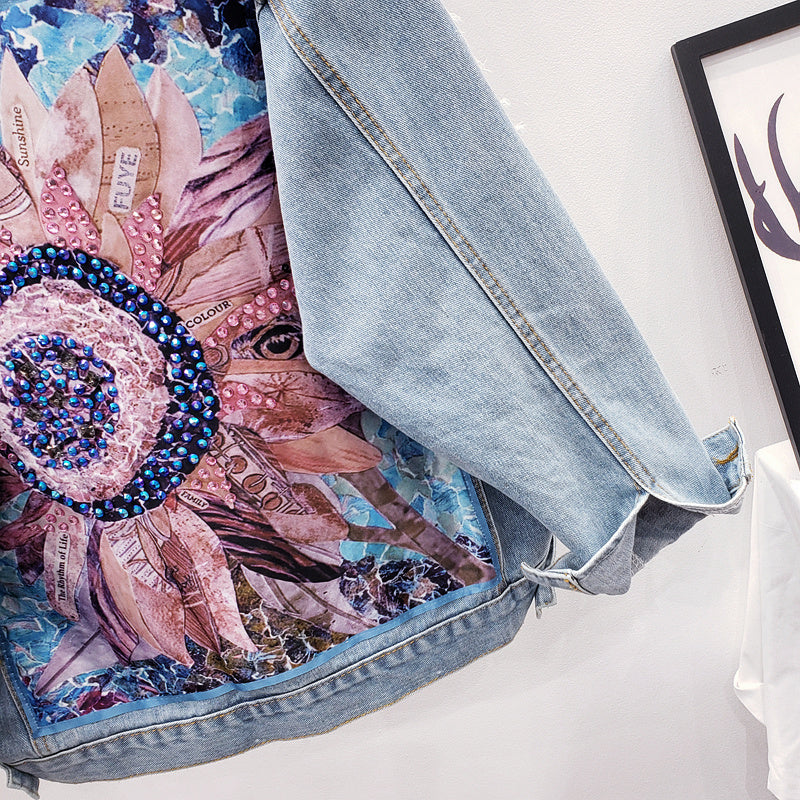Damen Oversized Denimjacke Moderner Berliner Stil