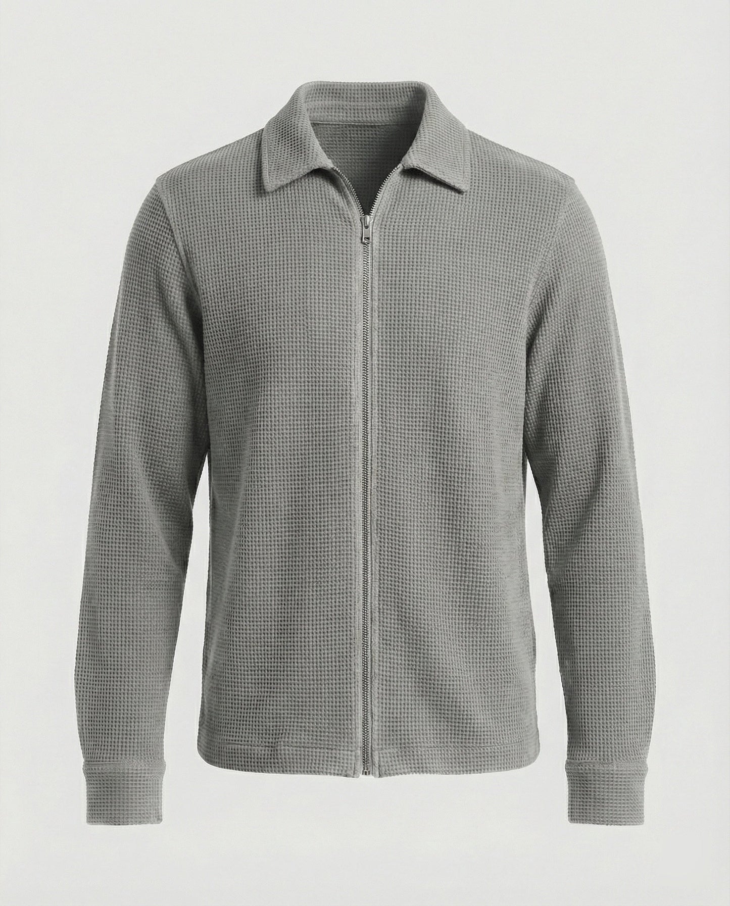 Herren Langarmshirt Elegantes Design Reißverschluss