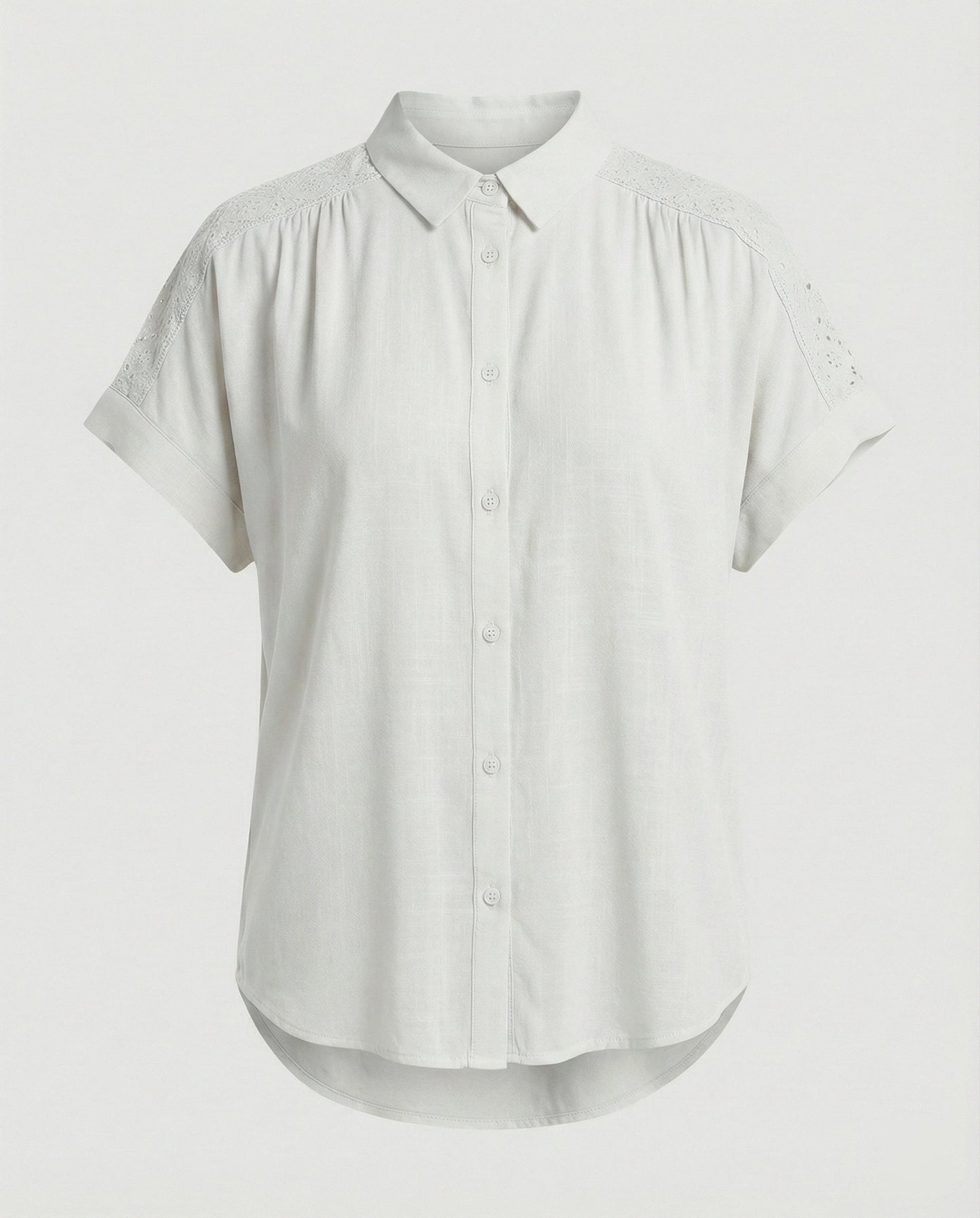Damen Häkel- Kurzarm Bluse Sommer