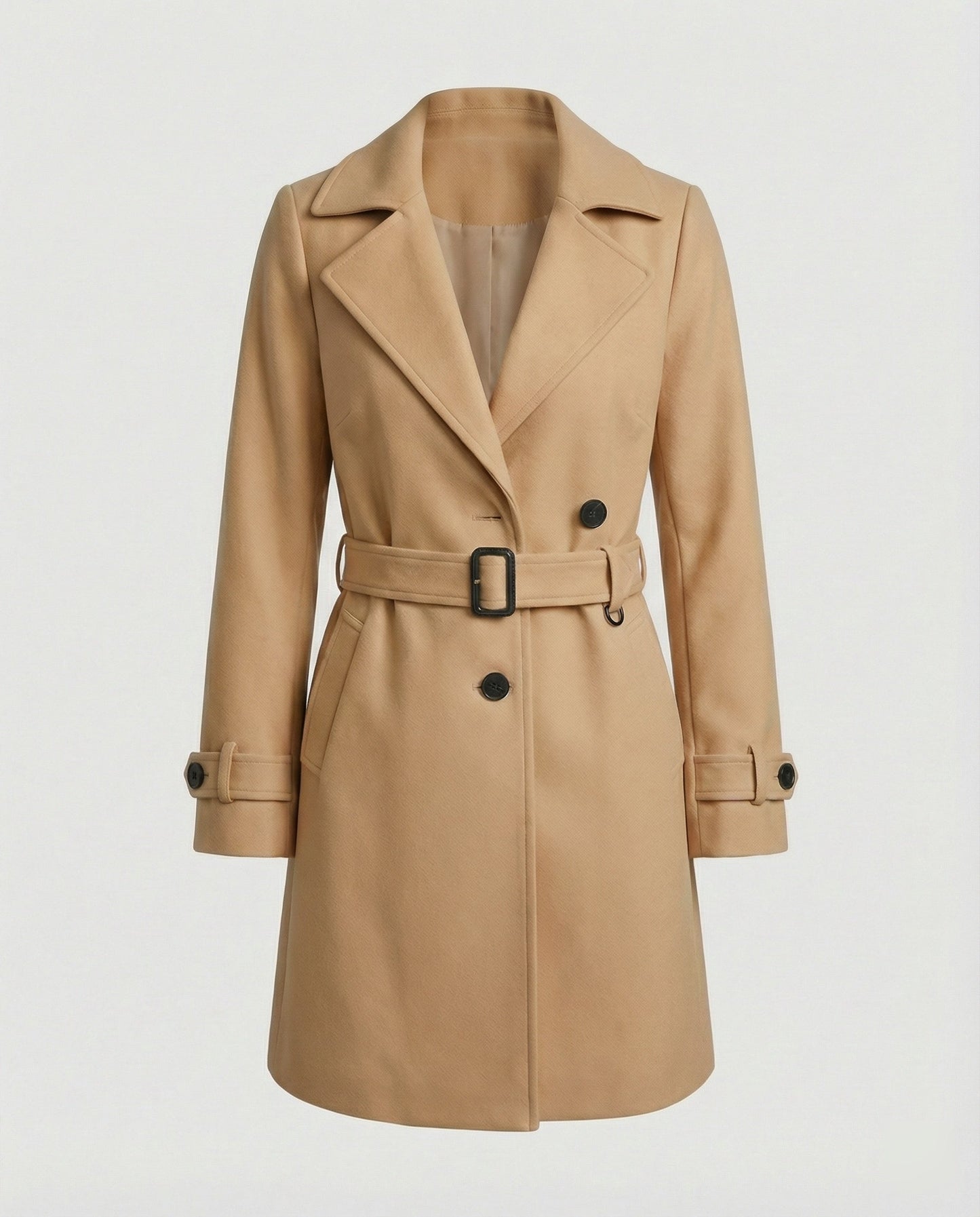 Damen Trenchcoat Mit Gürtel Modern