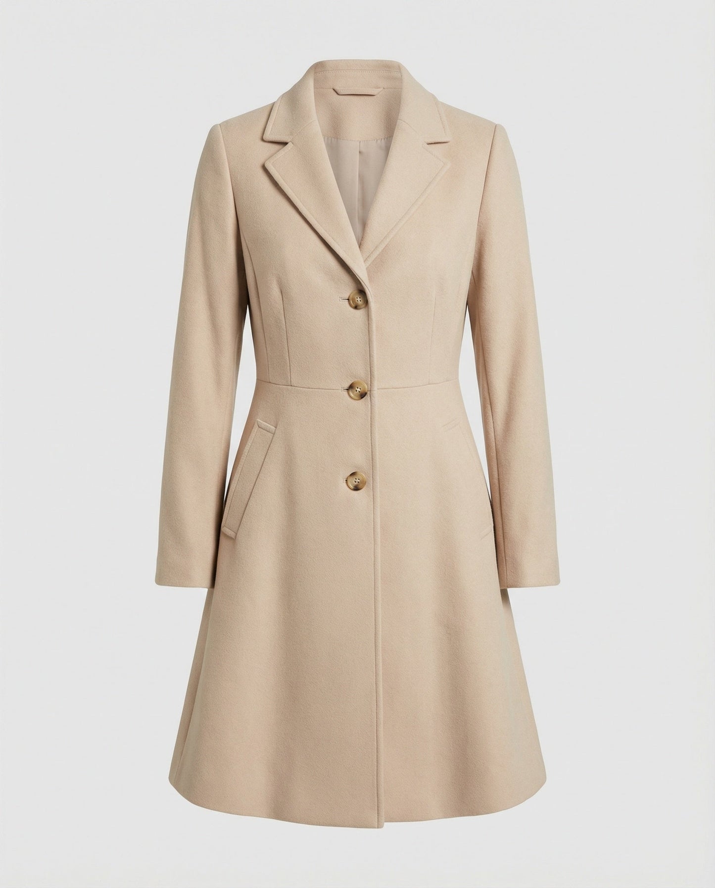 Damen Blazer Lang Tailliert Elegant