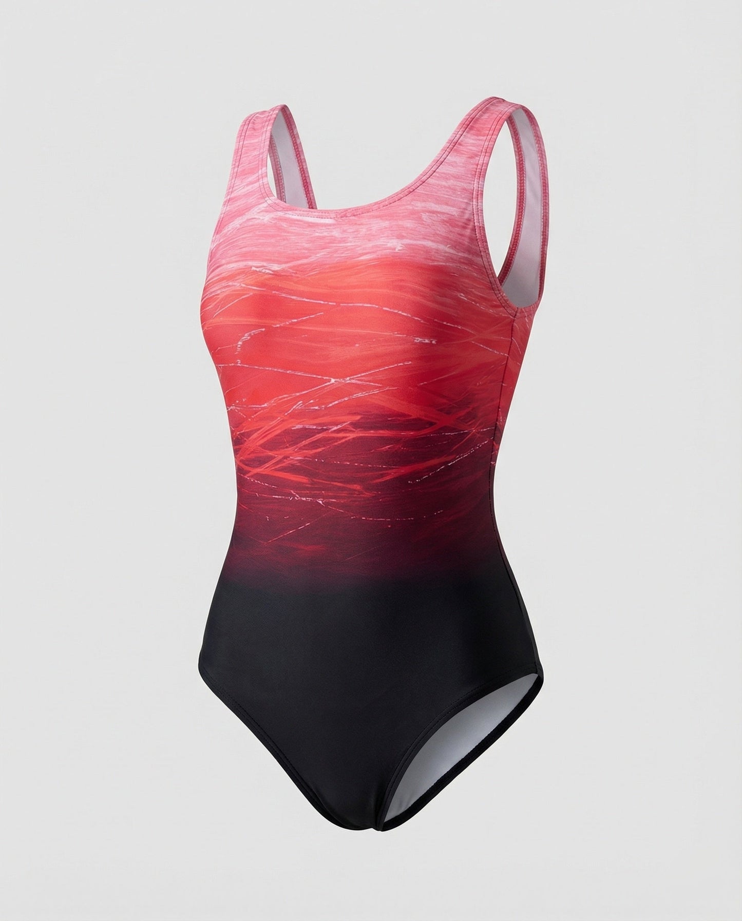 Damen Einteiliger Badeanzug Schnelltrocknend Ombre Design