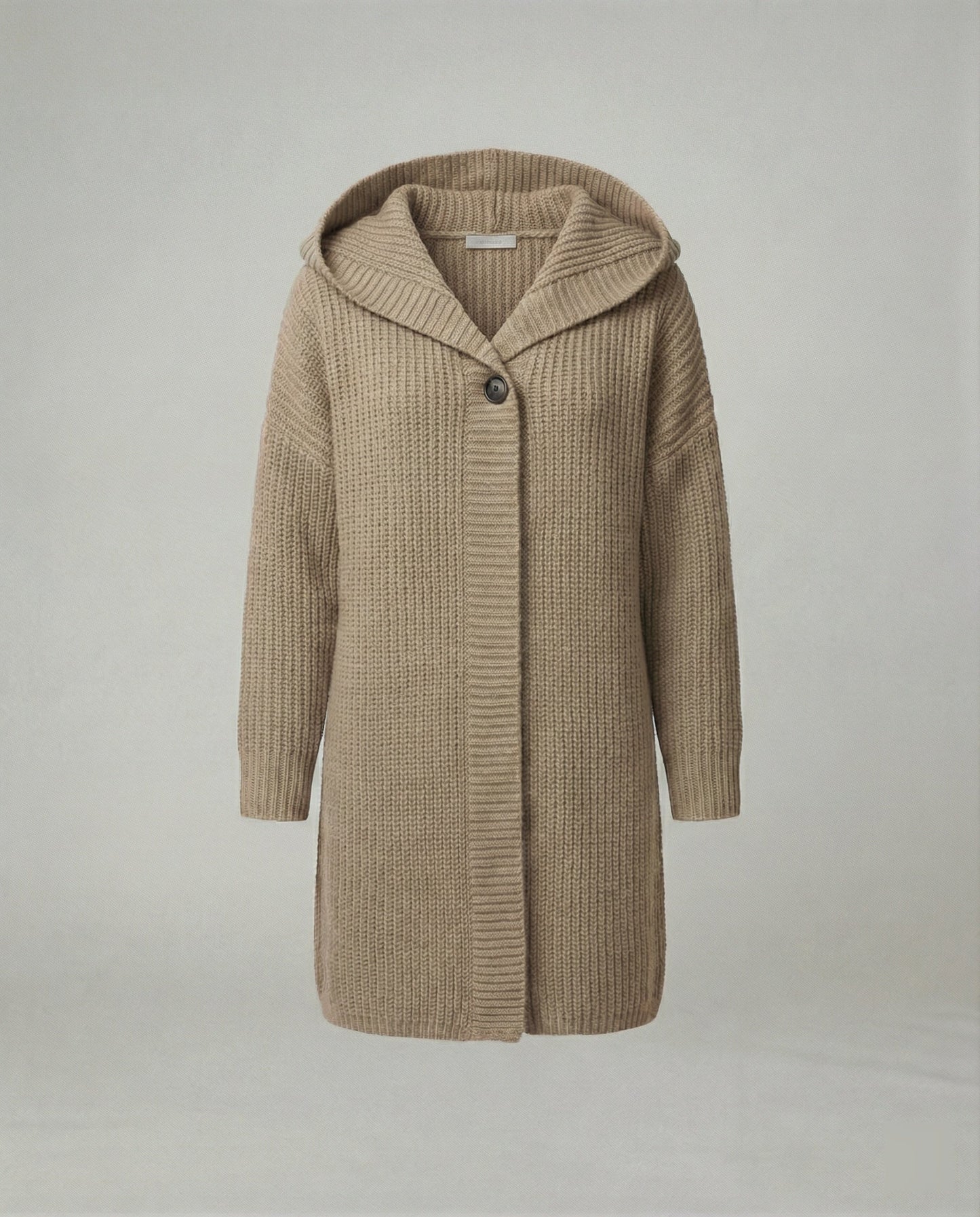 Damen Wolle Weste mit Kapuze Modern
