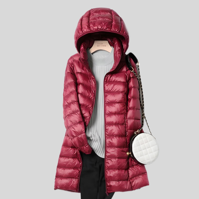 Damen Winterjacke Puffjacke Mit Reissverschluss Warm