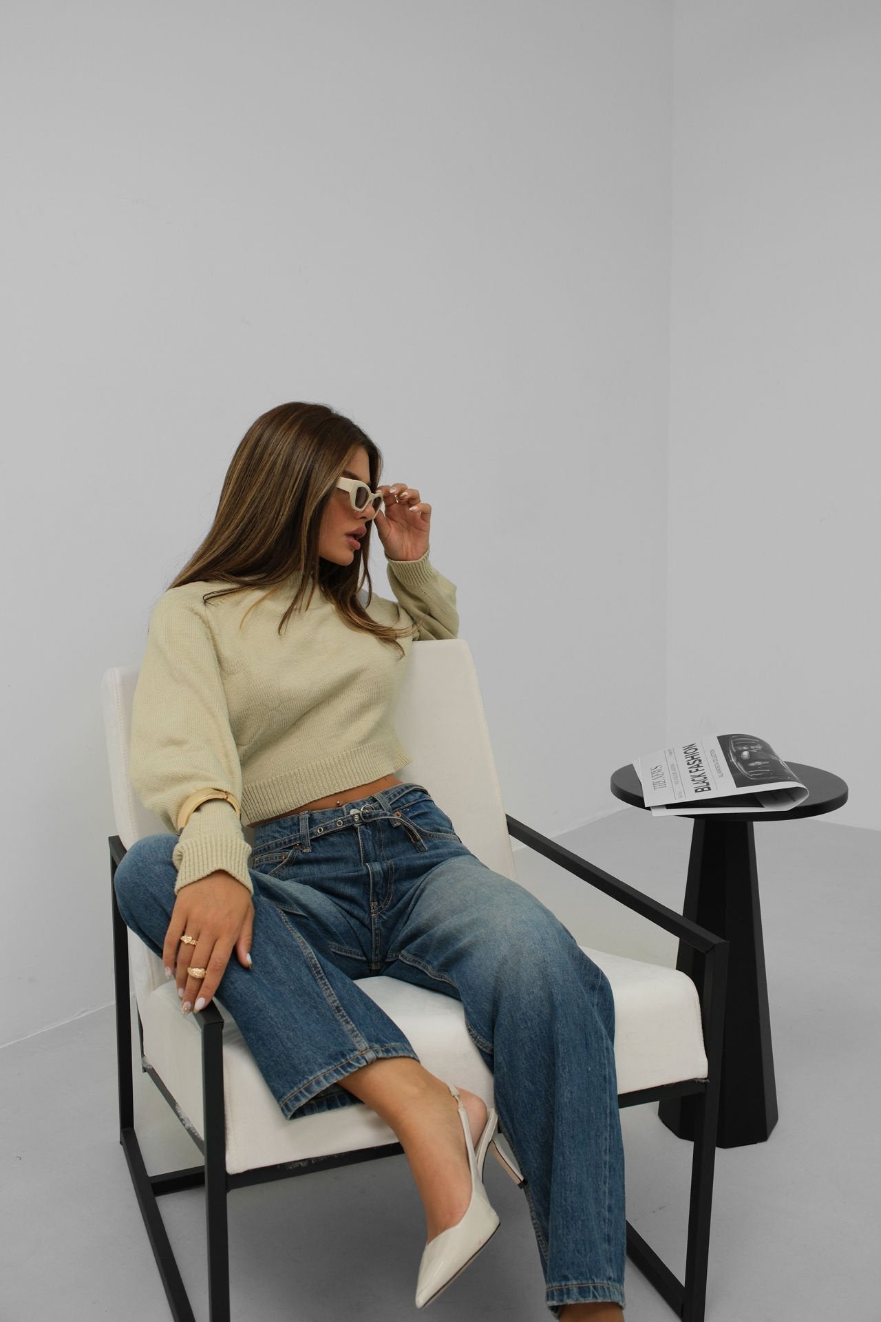Damen Crop Raglan Ärmel