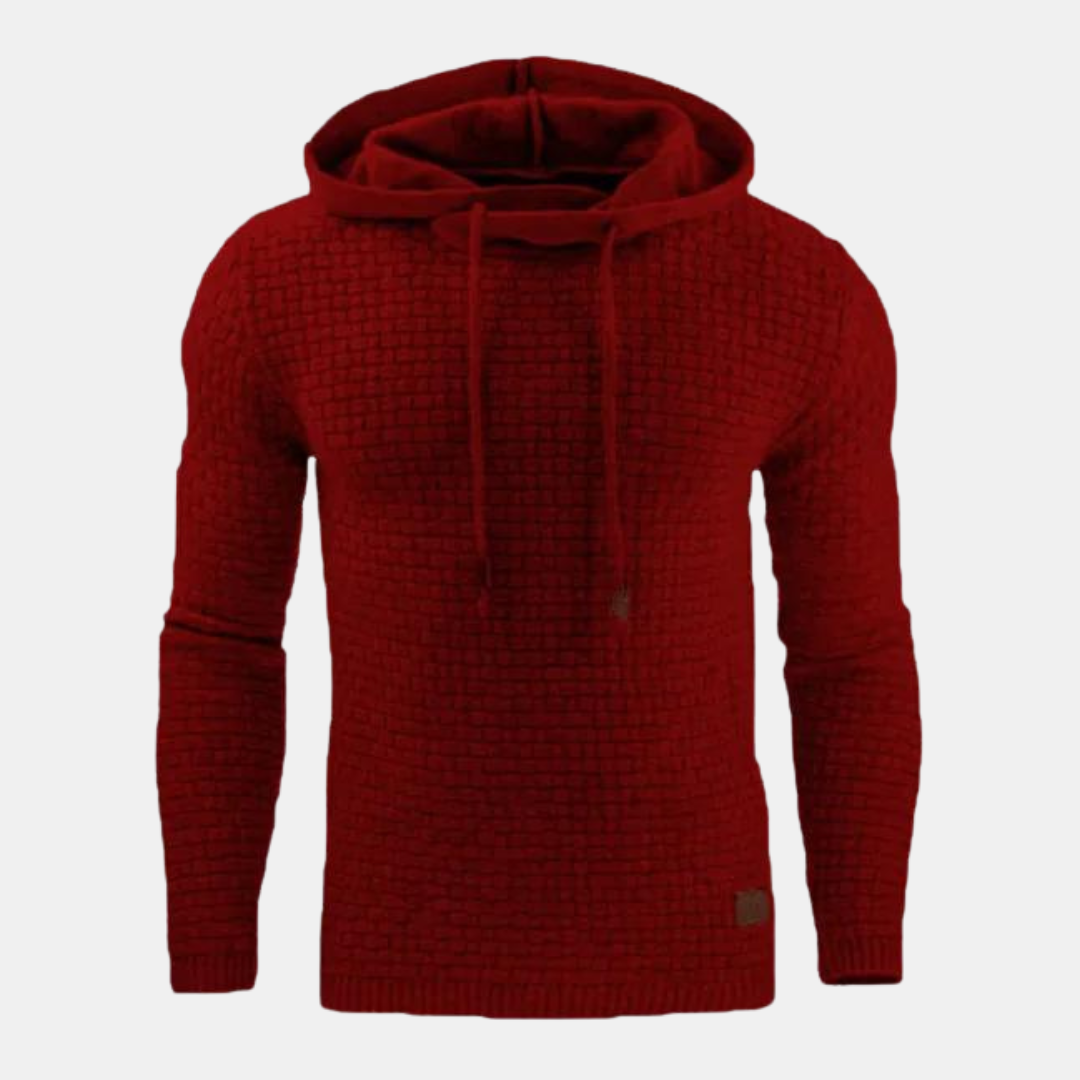 Herren Unisex Kapuzenpullover Vintage Muster Grau