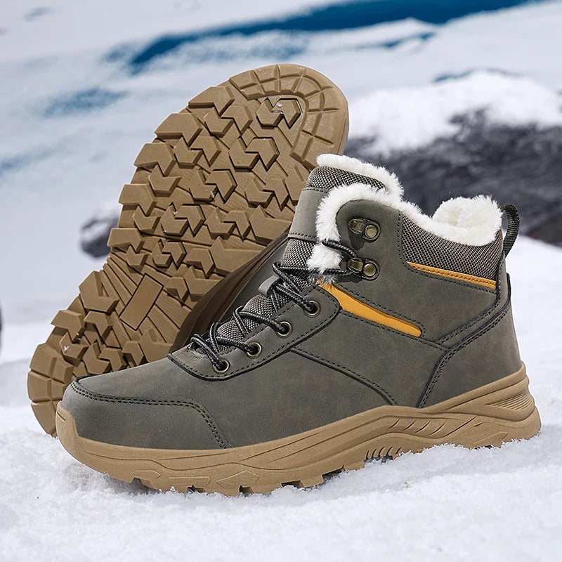 Wasserdichte Damen Winterstiefel Leder Isoliert Warm