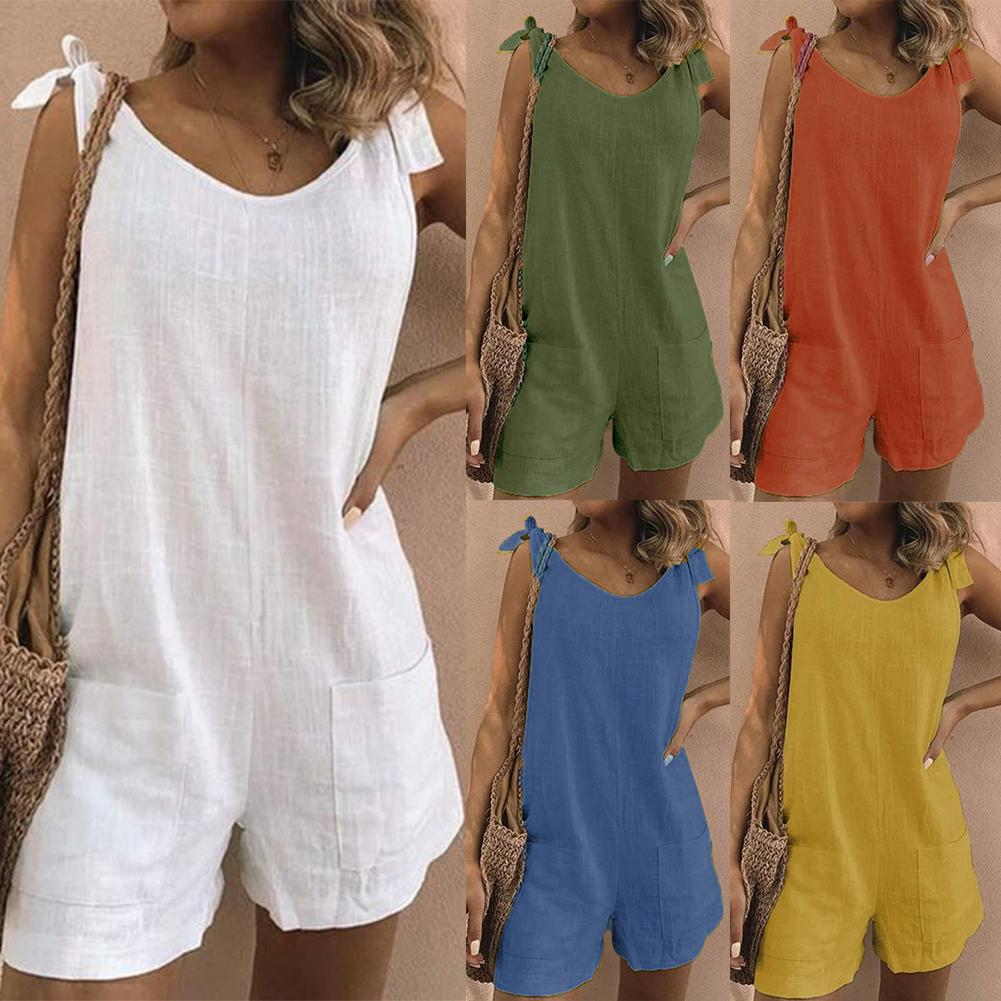 Damen Overall Elegant Schnitt Alltag