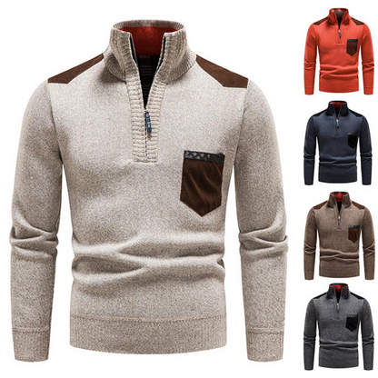 Herren Pullover Merinowolle Warm Bequem