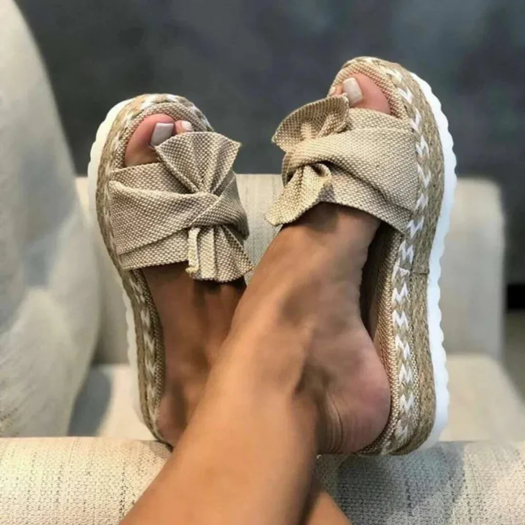 Damen Sandalen Schleifen Slip-On Sommer - Norvielle