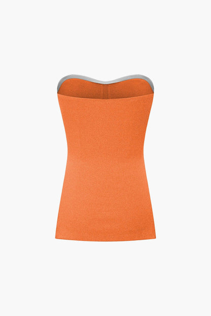 Damen Zweiteiler Set Bustier und Shorts