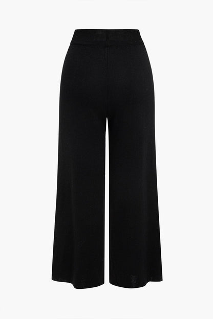 Damen Strick-Set Cardigan und Hose Lang