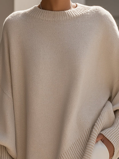 Damen Oversized Pullover Großformat Elegantes Design