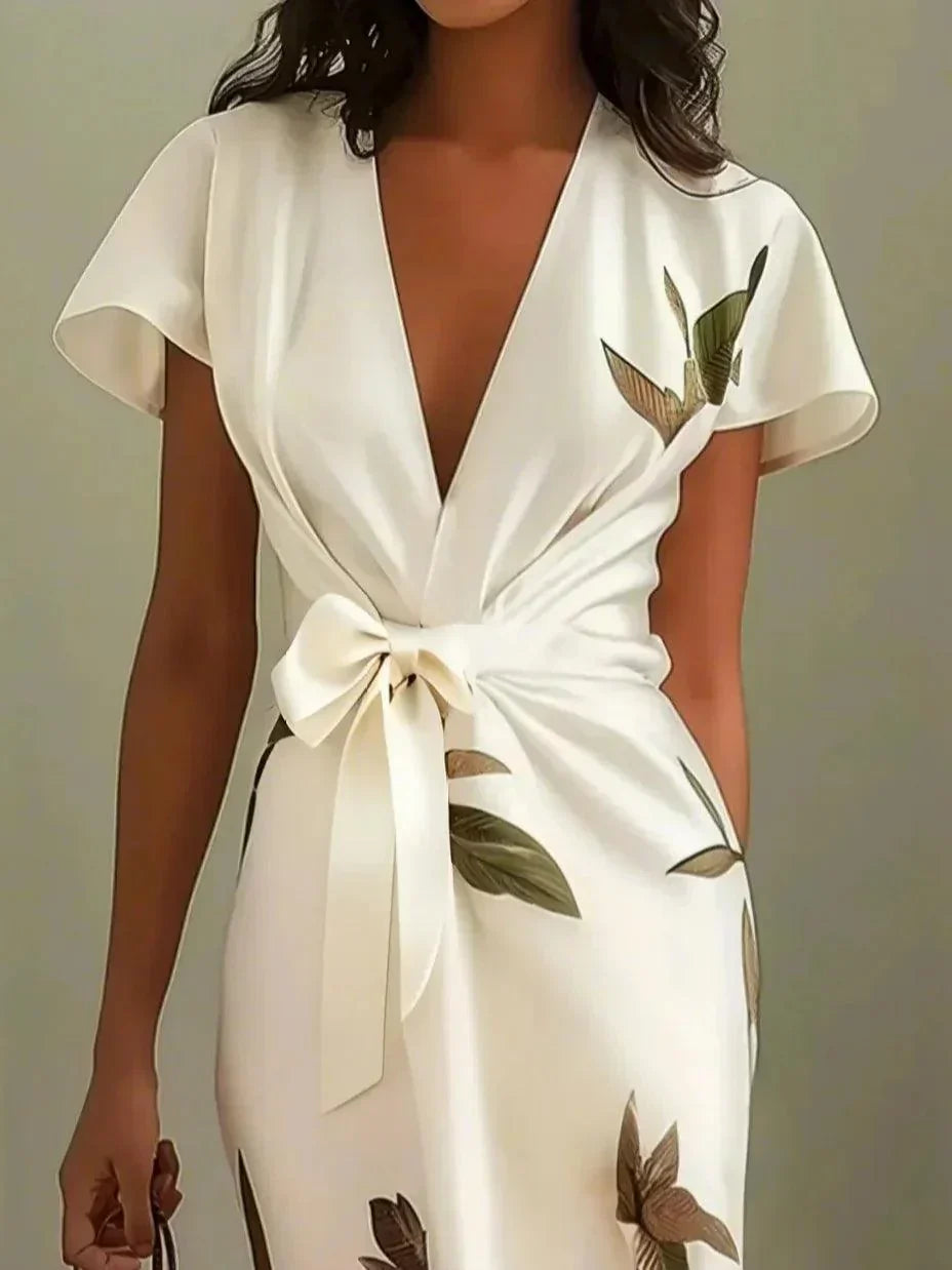Damen Wickelkleid Elegantes Modern