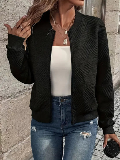 Damen Strickjacke Mit Reißverschluss Modern