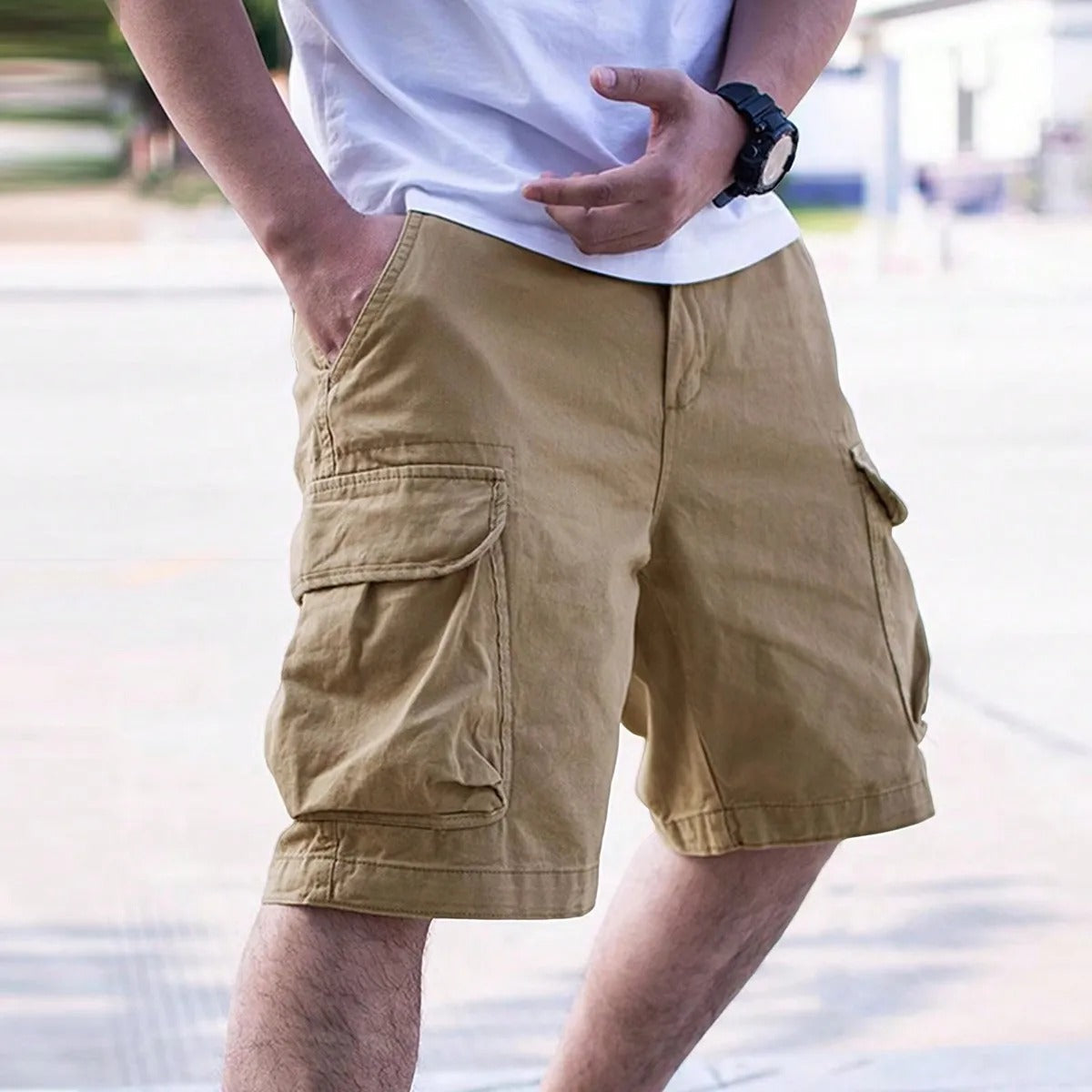 Herren Cargo-Hose Bequem Regulär Größe - Norvielle