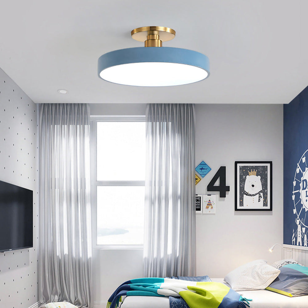 LED Deckenleuchte Gold Modern Dimmbar