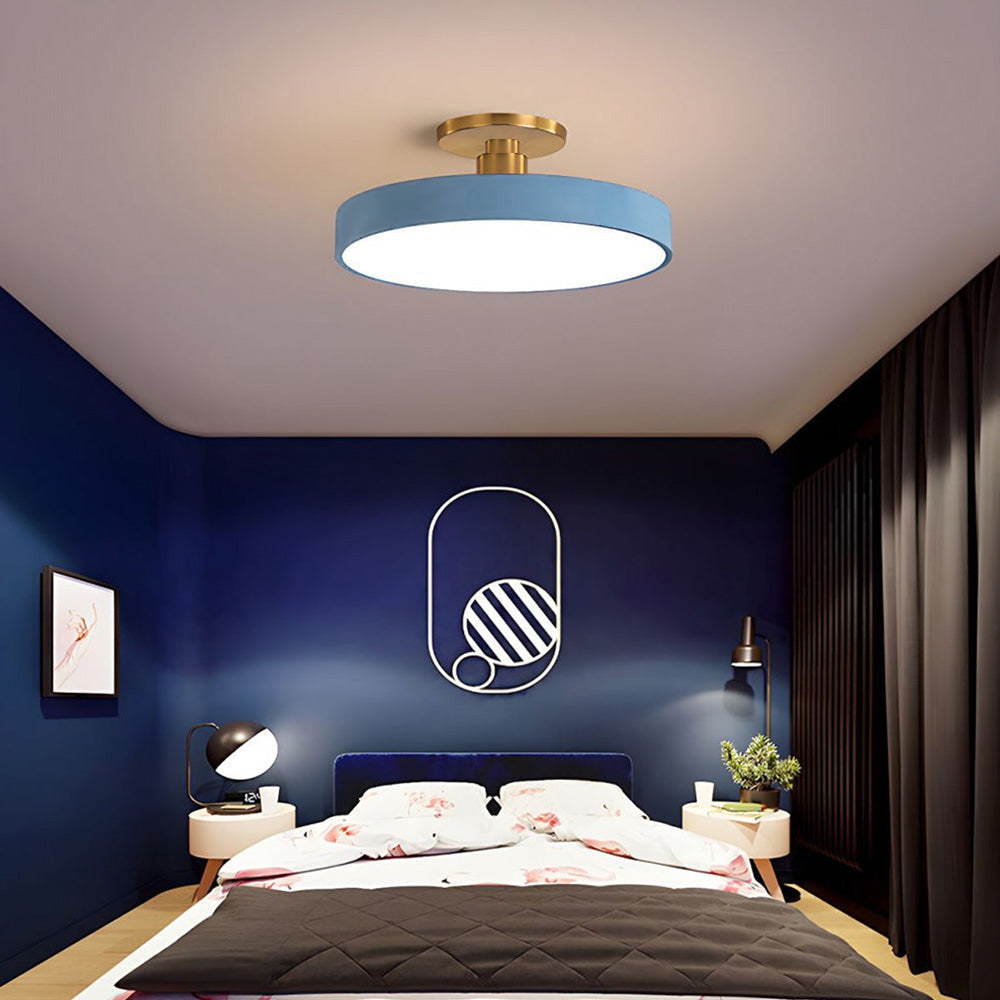 LED Deckenleuchte Gold Modern Dimmbar
