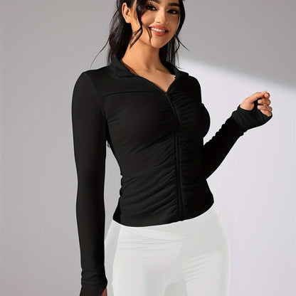 Damen Sportjacke Langarm Lässig