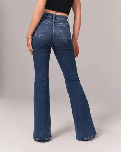 Damen High Waist Jeans Slim Fit Stilvoll