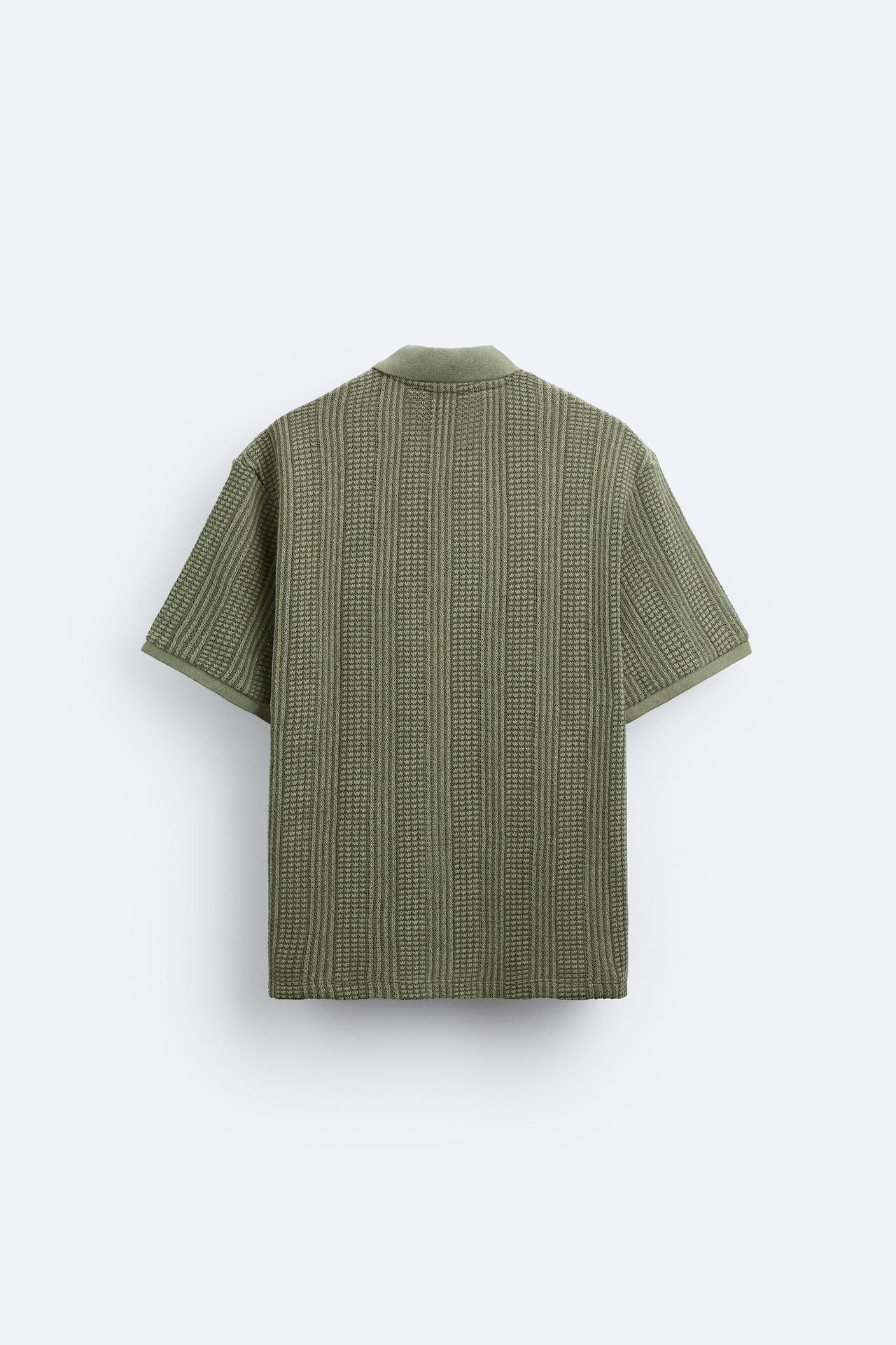 Herren Strickpolo Mit Reißverschluss Sportlich Modern