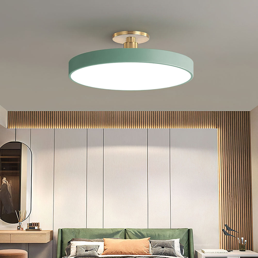LED Deckenleuchte Gold Modern Dimmbar