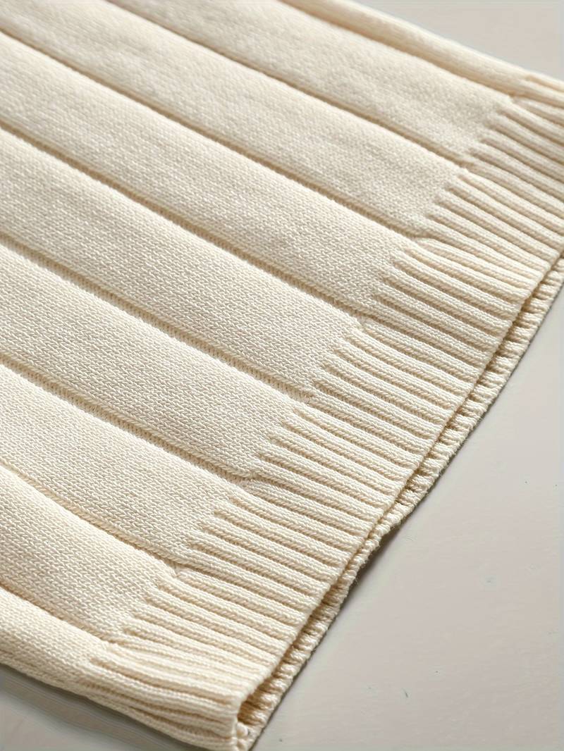 Elegantes Damen Strickhemd Kurzarm Baumwolle