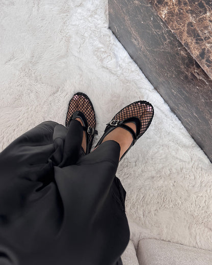 Damen Ballerinas Atmungsaktives Mesh