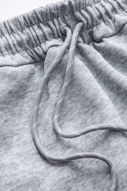 Damen Sport-Sweat-Set kariert Zweiteilig