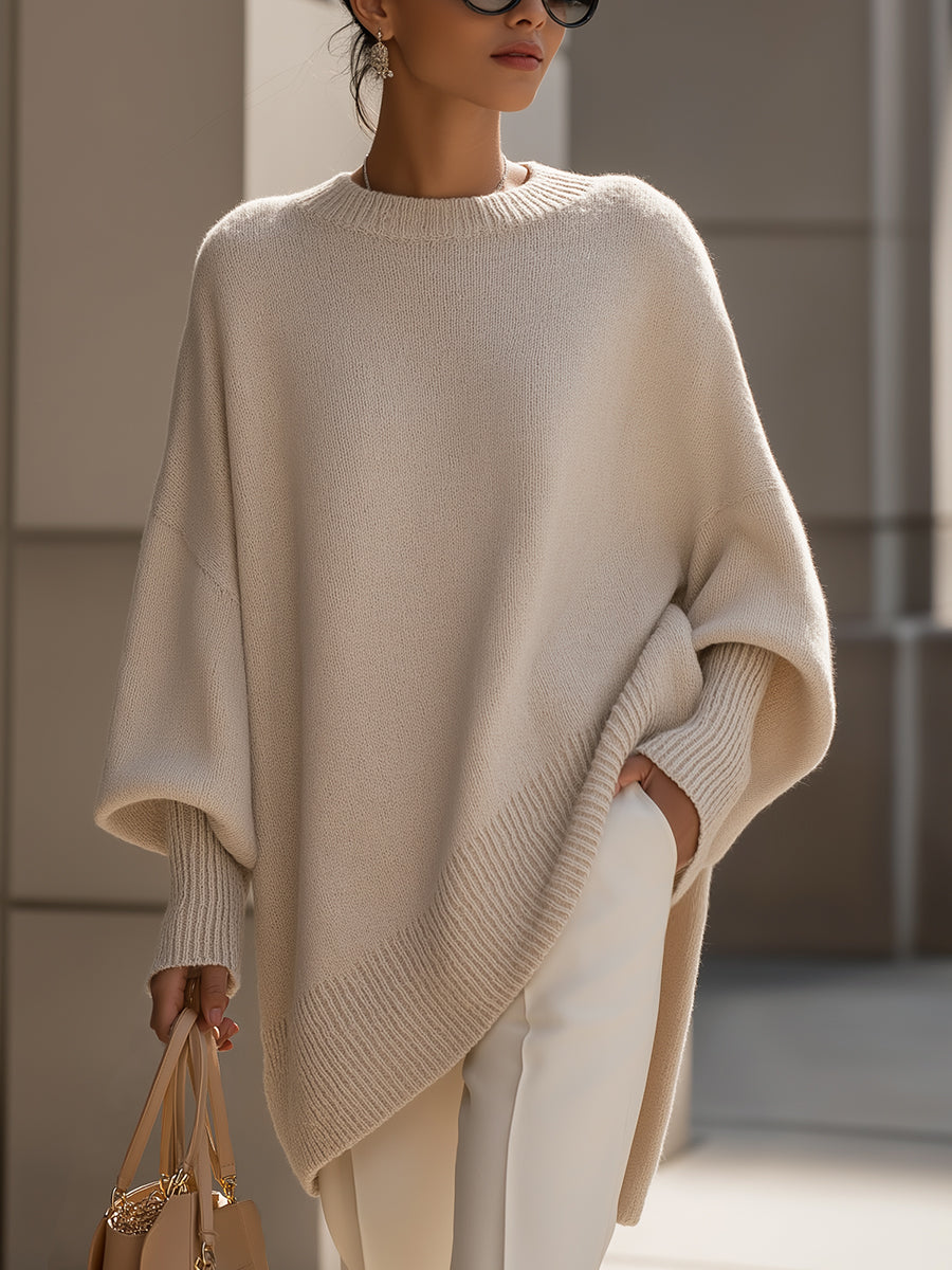 Damen Oversized Pullover Großformat Elegantes Design - Norvielle