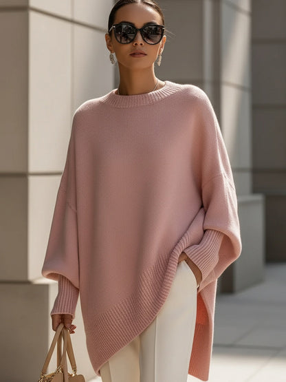 Damen Oversized Pullover Großformat Elegantes Design
