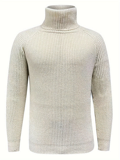 Herren Strickpullover Warm Rollkragen Winter