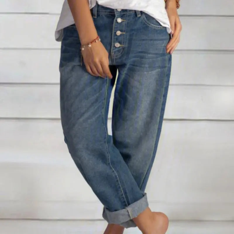Damen Jeans Bequem Comfort Fit Weite - Norvielle