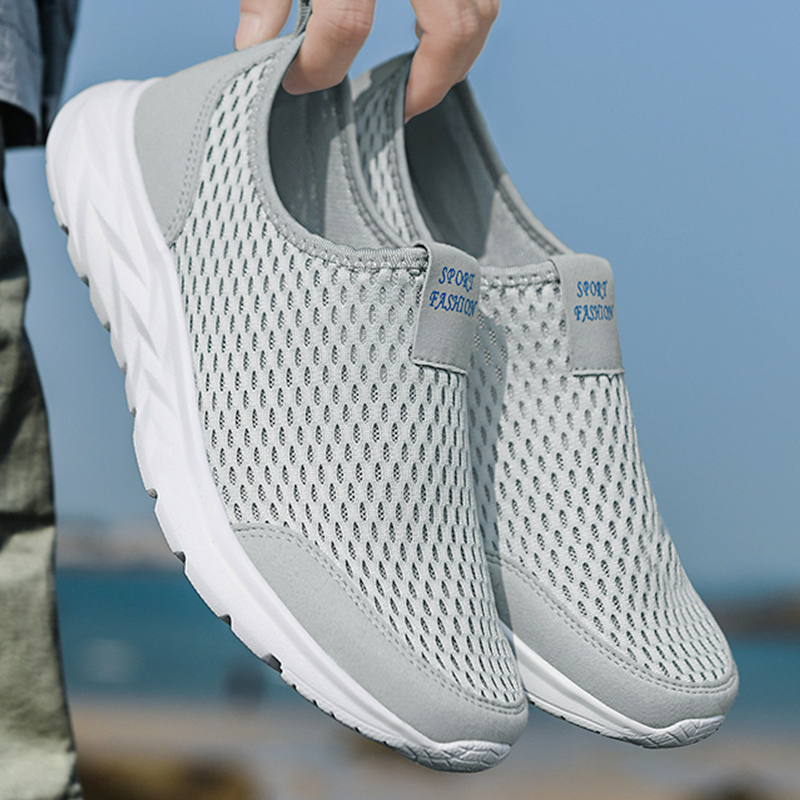 Herren Wanderschuhe Atmungsaktives Mesh Wasserdicht Schwarz - Norvielle