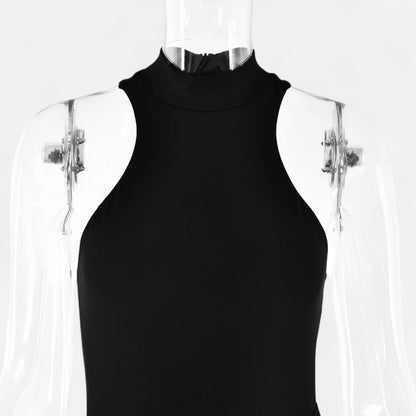 Damen Maxikleid Neckholder Cut-Out-Sommerkleid